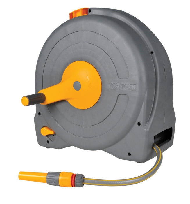 Hozelock Thru-Flow Self Layering Reel and Hose - Fast Reel Free Standing